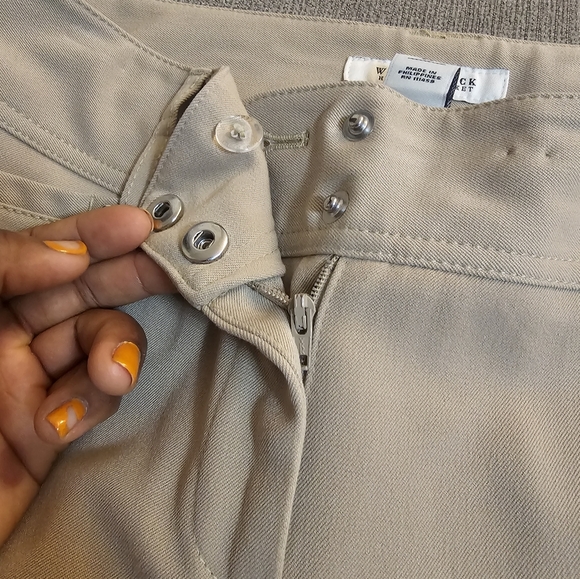 White House Black Market Tan Khaki Slim Leg Office Work Dress Pants Size 6S - Picture 4 of 8